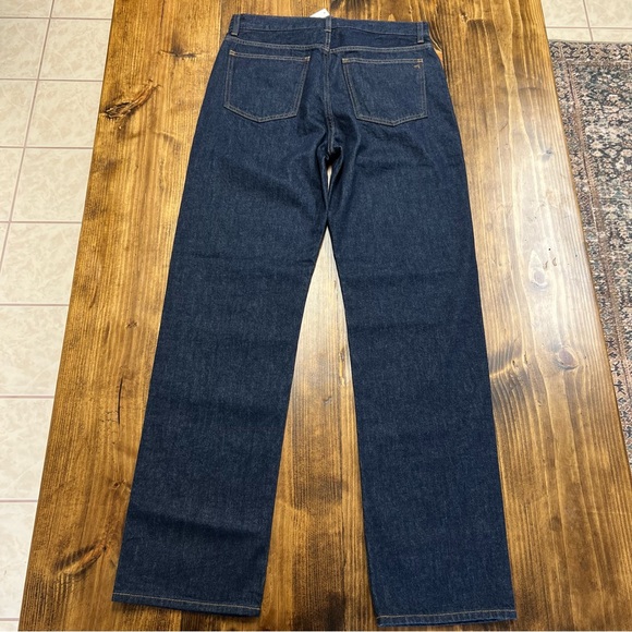 Madewell The Tall Longline Straight Jean in Rinse Wash Size 29 Tall - Picture 8 of 12